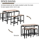 5-Piece Set: Kitchen Table and Chairs Set