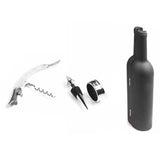 5-Piece: Wine Opener Set with Bottle-Shaped Case