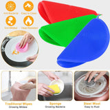 5-Pieces: Kitchen Cleaning Silicone Scrubber