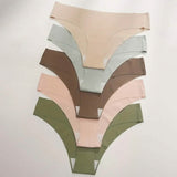 5-Pieces: Seamless Comfy Solid Panties