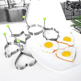 5-Pieces Set: Fried Egg Mold Pancake Rings Shaped