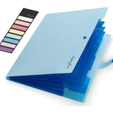 5 Pocket Folder with Labels, Letter Size Expanding File Folder Organizer