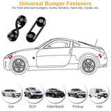 5-Set: Car Quick Release Bumper Fasteners
