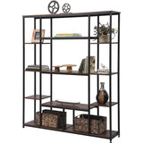 5-Tier Bookcase Bedroom Tall Bookshelf