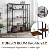 5-Tier Bookcase Bedroom Tall Bookshelf