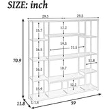 5-Tier Bookcase Bedroom Tall Bookshelf