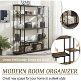 5-Tier Bookcase Bedroom Tall Bookshelf