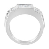 Men's 14K White Gold Diamond Cluster Ring (2 cttw, G-H Color, SI1-SI2 Clarity)