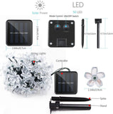 50 LED Fairy Flower Blossom Solar String Lights