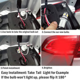 50-Piece: LED Car Light Bulbs