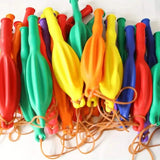 50-Pieces: Vibrant Punch Balloons Set - Heavy-Duty, Rubber-Banded, and Long-Lasting