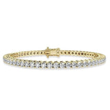 5.00 Ct Top Quality Round Diamond Tennis Bracelet 14K Yellow Gold