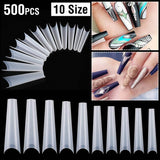 500-Piece: Long False Finger Nails
