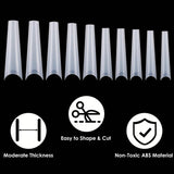 500-Piece: Long False Finger Nails