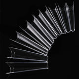Brand 7DAY'S 500Pcs False Nail Tips C Curve Half Cover French Nails Extra Long Fake Finger Nails For Nail Art Salons Home DIY 10 Sizes