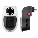 500W Portable Heater Fan Wall Outlet with Remote Control