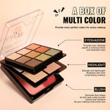 Eye Shadow Blush Highlight Three-in-one Comprehensive Plate