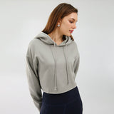 Womens Long Sleeve Fleece Lined Sports Hoodie
