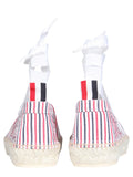 Thom Browne Women Seersucker Cotton Espadrilles