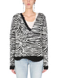Saint Laurent Women V-Neck Sweater