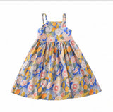 Dopamine Seaside Tyndall-effect Skirt With Print Parent-child Matching Outfits