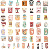 50pcs Delicious Snack Kawaii Stickers Roblox For Beautifying Table Notebook Piggy Bank Car Wallet Refrigerator Luggage Stickers Mobile Phone Laptop Marking Decoration DIY Toys