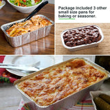 51-Packs: IMAGE 4 Size Aluminum Loaf Pans Disposable Premium Heavy-Duty Tin Foil