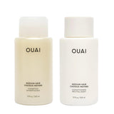 OUAI Fine Shampoo and Conditioner Set - Sulfate Free Shampoo and Conditioner for Women & Men - Made with Keratin, Marshmallow Root, Shea Butter & Avocado Oil - Free of Parabens & Phthalates (10 Fl Oz)