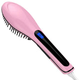 Detangling Hair Straightener Brush - Assorted Colors
