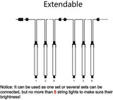 Kwaiffeo Christmas Lights Outdoor, 8 Tubes Meteor Shower Lights LED Snow Falling Icicle Cascading Light for Xmas Tree Wedding Decoration Party, UL Plug, White