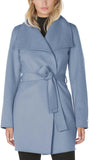 Tahari Women's Peacoat Wool Blend Lapel Collar Trench Coat