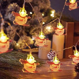 New LED Lighting Chain Christmas Tree Snowman Old Man Halloween Day Atmosphere Decoration