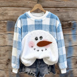 AutumnWinter Patterned Fleece Sweatshirt With Printed Design