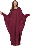 Boedaty Women Soft Muslim Prayer Dress Abaya Islamic Ramadan Full of Elasticity Garment Dubai Robe