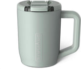 BrüMate Müv - 15oz 100% Leak Proof Insulated Coffee Mug with Handle & Lid - Stainless Steel Coffee Travel Mug - Double Walled Coffee Cup (Sage)