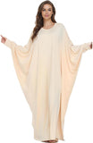Boedaty Women Soft Muslim Prayer Dress Abaya Islamic Ramadan Full of Elasticity Garment Dubai Robe