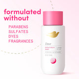 Dove Whole Body & Intimate Wash for Women - Gynecologist Tested Unscented Feminine Wash For Sensitive Skin, 8 oz