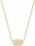Kendra Scott Elisa Pendant Necklace for Women, Fashion Jewelry, 14k Gold-Plated