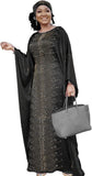 HD African Dresses for Women Fashion Beading Rhinestone Kaftan Maxi Dress