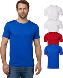 32 Degrees Mens 4 Pack Cool Crewneck T-Shirt | Anti-Odor | Quick Drying | 4-Way Stretch