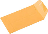 JAM PAPER #3 Coin Business Colored Envelopes - 2 1/2 x 4 1/4 - Brown Kraft Manila - 50/Pack