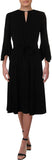 Lauren by Ralph Lauren Women's Keyhole A-Line Dress (2, Black)