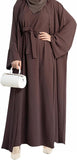 2PCS Women's Muslim Dresses Abaya Islamic Dubai Prayer Dress Robe Long Cardigan Maxi Dress