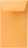 JAM PAPER #3 Coin Business Colored Envelopes - 2 1/2 x 4 1/4 - Brown Kraft Manila - 50/Pack