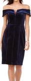 Vince Camuto Womens Strapless Velvet Dress
