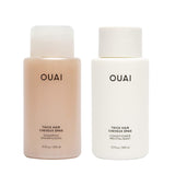OUAI Fine Shampoo and Conditioner Set - Sulfate Free Shampoo and Conditioner for Women & Men - Made with Keratin, Marshmallow Root, Shea Butter & Avocado Oil - Free of Parabens & Phthalates (10 Fl Oz)
