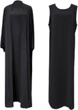 2PCS Women's Muslim Dresses Abaya Islamic Dubai Prayer Dress Robe Long Cardigan Maxi Dress
