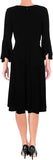 Lauren by Ralph Lauren Women's Keyhole A-Line Dress (2, Black)