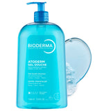 Bioderma Atoderm Shower Gel 1000ml - Moisturizing, Dermatologically Tested, Paraben-Free for Sensitive Skin