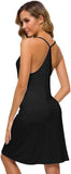 WiWi Slip Dress for Women Viscose from Bamboo Spaghetti Strap Lingerie Sexy Nightgowns Plus Size Sleep Chemise S-4X